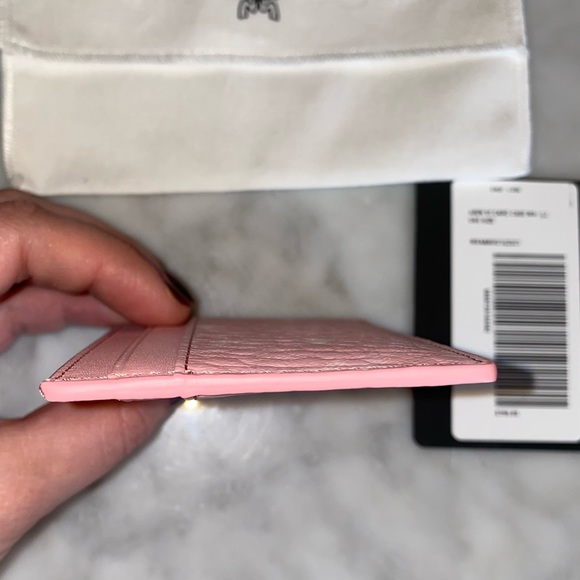 ✨SOLD✨ New Authentic MCM Visetos Original Card Holder in Pink Blossom - Picture 6 of 9